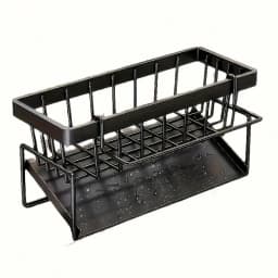 Effective Draining Kitchen Sponge Shelf, Soap Holder, Stainless Steel Material Is More Sturdy, Slope Design Is Free From Water Accumulation, Towel Independent Rack Effective Anti-Mold, Kitchen Storage