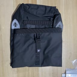 Rhinowalk Waterproof Bike Bag 20L Rear Rack Pannier Black Travel Cycling Bag Multifunctional Shoulder Bag Backpack Bicycle Bag