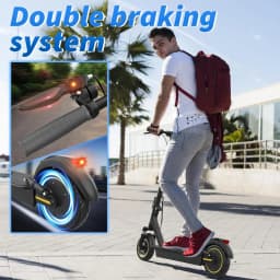 Electric Scooter, 500W Powerful Motor & 22MPH Top Speed, 28 Miles Range, Folding E Scooter with Dual Braking for Teens and Adults