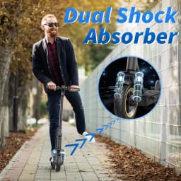Electric Scooter, 500W Powerful Motor & 22MPH Top Speed, 28 Miles Range, Folding E Scooter with Dual Braking for Teens and Adults