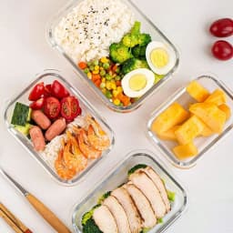10 Packs Glass Meal Prep Containers, Glass Food Storage Containers With Lids, Food & Dish Transport-Bus Tubs, Airtight Glass Lunch Bento Boxes, Microwave, Freezer And Dishwasher, Kitchen Essentials, Gifts, Food & Dish Transport-Bus Tubs