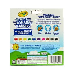10ct Ultra Clean Washable Broad Line Markers, School Supplies for Kids, Art Classroom Must Haves, Coloring Gift, Ages 3+