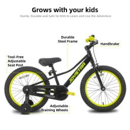 JOYSTAR NEO 20" 24" Kids Mountain Bike for Boys Girls 5-12 Years 20" Kids Bike with Training Wheels, 24 Inch Bike with Kickstand, Dual Brake