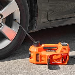 Tacleekii 5 Ton Electric Hydraulic Car Jack Portable Built-in Tire Inflator | Portable Vehicle Lift Jack with Built-in Tire Inflator Pump for Sedan, SUV, MPV