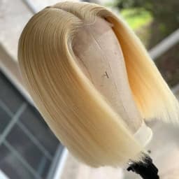 Vietnamese 250% Density #613 Blonde Straight Bob Wigs 100% Human Hair 13x4 Lace Front Wig Virgin Hair Blonde Straight Human Hair Wigs For Women