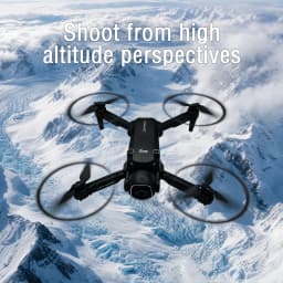 H26 Foldable RC Drone Quadcopter Portable RC Aircraft Equipped with Dual Cameras for High‑altitude Perspective Shooting, Outdoor Travel Flying Toy, Surprise Gift for Adults Kids Beginners, Halloween Christmas Thanksgiving Birthday Holiday Present