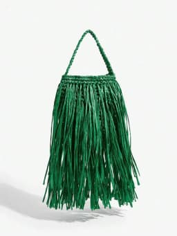 Ladies, Women Top Handle Bags , Fashionable, Simple, Elegant, Versatile, Straw,Tassel,For Beach,Vacation,Holiday,Summer, Seaside