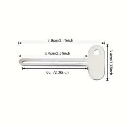 Stainless Steel Rotate Tube Squeezer, Multifunctional Dispenser Tool for Toothpaste, Hair Oil, Paint, Ointments and Cosmetics, Practical Household Bathroom Accessory