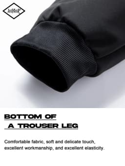 Men Heavy Sherpa Lined Winter Jogger Sweatpants Elastic Waist Thermal Cold‑weather Trousers Warm Fleece Inner Casual Jogging Pants