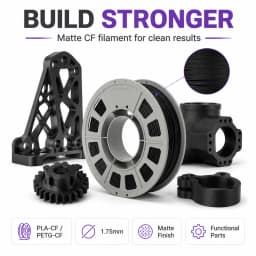 PLA-CF10/PETG-CF10 3D Printing Filament 1.75mm 300g Carbon Fiber PETG High Toughness Heat Resistant Precision Dimensional Stability FDM 3D Printer Material