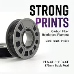 PLA-CF10/PETG-CF10 3D Printing Filament 1.75mm 300g Carbon Fiber PETG High Toughness Heat Resistant Precision Dimensional Stability FDM 3D Printer Material