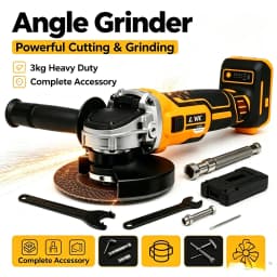 Cross-Border DW Brushless Lithium Angle Grinder, Multifunctional Polishing and Cutting Small Cordless Electric Sander Wholesale, Compatible with 20V, 6Ah Batteries