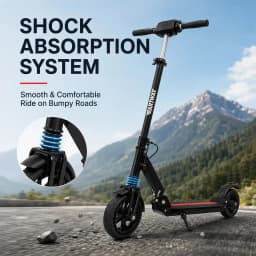 350W Folding Electric Scooter 25KM/H Max Speed 36V 7.5Ah Battery 8.5 Inch Shock‑Absorbing Tire Portable E‑Scooter for Adult Urban Commute