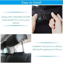 Car Trunk Organizer, Large Capacity Car Organizers and Storage with 8 Pockets, Waterproof Backseat Hanging Organizer for SUV, Truck, MPV, Interior Accessories for Men and Women