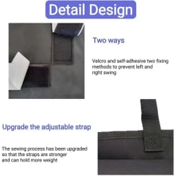 Car Trunk Organizer, Large Capacity Car Organizers and Storage with 8 Pockets, Waterproof Backseat Hanging Organizer for SUV, Truck, MPV, Interior Accessories for Men and Women