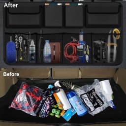 Car Trunk Organizer, Large Capacity Car Organizers and Storage with 8 Pockets, Waterproof Backseat Hanging Organizer for SUV, Truck, MPV, Interior Accessories for Men and Women