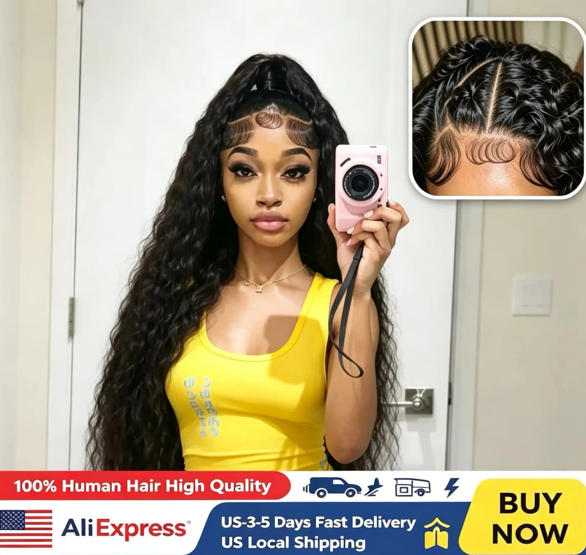 100% Human Hair Malaysian Remy Hair 40 42 Inch Deep Wave Kinky Curly Wigs Pre Plucked HD Transparent Lace 200 Density