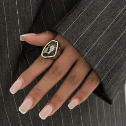 Women Minimalist Acrylic Rhinestone Open Ring, Korean‑Style Geometric Adjustable Knuckle Ring, Fashion Jewelry Accessory, Ideal Gift for Party and Daily Occasions