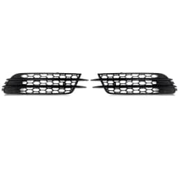 For Audi A6 C7 Standard Bumper 2012-2015 Honeycomb Fog Light Grille Cover Bezels