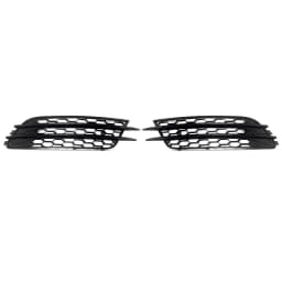 For Audi A6 C7 Standard Bumper 2012-2015 Honeycomb Fog Light Grille Cover Bezels