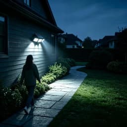 1/2 Pack Solar Outdoor Motion Sensor Lights, 3 Heads 270° Wide Angle Security Flood Lights, IP44 Solar Powered Street Area Light with 3 Lighting Modes for Yard Patio Garage Driveway Walkway