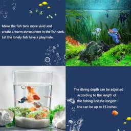 Floating Fish Tank Decorations, Aquarium Decorations, Lovely Diver Fish Tank Decorations, Floating Device Fish Tank Accessories