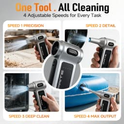 Turbo Fan Blower 580000RPM Portable Electric Air Duster for Car Seat Computer Dust Removal