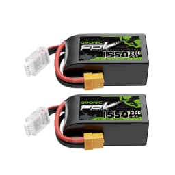 OVONIC R‑Line Version 3.0 4S Lipo Battery 1550mAh 120C 14.8V XT60 Plug FPV Drone Battery for 180‑250mm FPV Racing Freestyle Drones 1 Pack 2 Pack