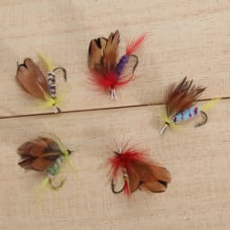48pcs Butterfly Fly Fishing Lures Realistic Feathered Design with Fishing Hooks
