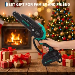 20V 8 Inch Cordless Mini Chainsaw With 2x 3000mAh Batteries, 8m/s Electric Pruning Saw With Oil Lube For Branch Wood Garden