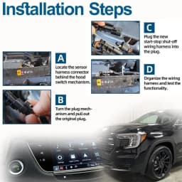 1PCS New Auto Start Stop Harness Disable Eliminator Engine Stop Start Eliminator A-Off Disable Delete Device Harness For Chevy Trax Cruze Blazer Equinox Trailblazer Buick Terrain Encore LaCrosse Envision Cadillac XT4 XT6 XT5 Opel Astra Mokka
