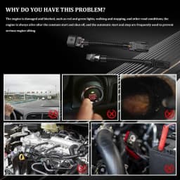 1PCS New Auto Start Stop Harness Disable Eliminator Engine Stop Start Eliminator A-Off Disable Delete Device Harness For Chevy Trax Cruze Blazer Equinox Trailblazer Buick Terrain Encore LaCrosse Envision Cadillac XT4 XT6 XT5 Opel Astra Mokka