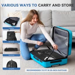 Vacuum Compression Packing Bags For Travel Clothing, Space Saving Storage Pouches For Luggage Suitcase Organizer