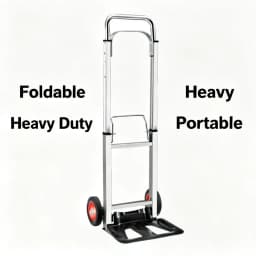 Portable Utility Trolley Cart Lightweight Aluminum Folding Utility Trolley Cart for Trunk Luggage Moving Storage Must Have 2026