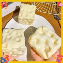Handmade Coconut Oil Cheese Moldable Squishy Blind Box Non-Rebound Pinch Stress Relief Fidget Toy Decompression Plastic Ball