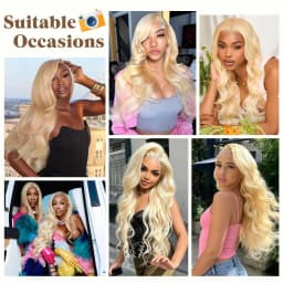 613 Hd Lace Front Wig 13x4 13x6 360 Full Lace Frontal Wig 200% Density Body Wave Brazilian Remy Blonde Wigs for Women 30 40 Inch