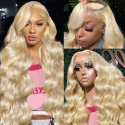 613 Hd Lace Front Wig 13x4 13x6 360 Full Lace Frontal Wig 200% Density Body Wave Brazilian Remy Blonde Wigs for Women 30 40 Inch
