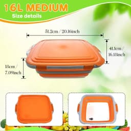 3 IN1 M Collapsible BBQ Prep Tub with Lid Camping Meal Prep Cutting Board Bacon Maker Cooker Tray Efficient Food Prep Kitchen Tools