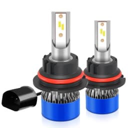Roadsun Car LED Headlight Bulbs 120W 22000LM CANBUS Super Bright 9007/HB5 High&Low Beam LED Car Headlamps 6000K DC12V 3570 CSP Chips Auto Light Bulbs Universal Fit For Car Motors