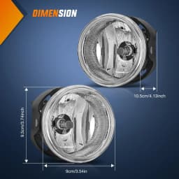 Nilight Fog Lights Assembly Compatible with 2008 2009 2010 Dodge Challenger 2005 2006 2007 2008 2009 2010 Dodge Grand Caravan Charger Caliber Nitro Avenger Chrysler Town&Country Pacifica Jeep Patriot