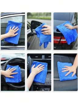 Cleaning Cloth,5/15/30pcs Soft Microfiber Car Cleaning Cloths, 25*25cm/9.84*9.84inch Polishing Detailing Rags For Auto, Motorcycle, Glass, Home Cleaning Towels