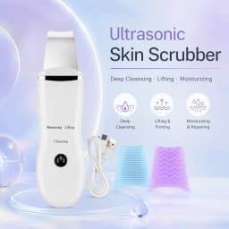 Face Scrubber, Skin Spatula, Facial Silicone Pore Cleaner | 3 Modes Wireless, Deep Cleansing & Exfoliating, Blackhead & Whitehead Remover | Lifts Tightens Skin, Reduces Fine Lines, Boosts Absorption For Skincare |