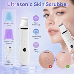 Face Scrubber, Skin Spatula, Facial Silicone Pore Cleaner | 3 Modes Wireless, Deep Cleansing & Exfoliating, Blackhead & Whitehead Remover | Lifts Tightens Skin, Reduces Fine Lines, Boosts Absorption For Skincare |