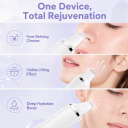 Face Scrubber, Skin Spatula, Facial Silicone Pore Cleaner | 3 Modes Wireless, Deep Cleansing & Exfoliating, Blackhead & Whitehead Remover | Lifts Tightens Skin, Reduces Fine Lines, Boosts Absorption For Skincare |