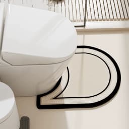 3pcs Set Vintage Bathroom Rug Set, Line Art Pattern, Absorbent Non-Slip Bath Mat, Bathroom U-Shaped Toilet/Pedestal Mat, 2.5mm Thickness Back To School Entryway Decor Bathroom Kitchen Decor