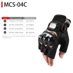Motorcycle Half Finger Gloves Cycling Skateboard Riding Gloves for Bikers And Skateboarders