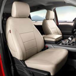 Coverdream F150 Seat Covers Custom Fit for Ford F150 SuperCrew 2015-2026 XL/XLT F250/F350/F450 Crewcab 2017-2026 XL/XLT Full Set Trucks Waterproof Leather Seat Protectors