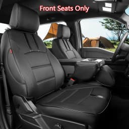 Coverdream F150 Seat Covers Custom Fit for Ford F150 SuperCrew 2015-2026 XL/XLT F250/F350/F450 Crewcab 2017-2026 XL/XLT Full Set Trucks Waterproof Leather Seat Protectors