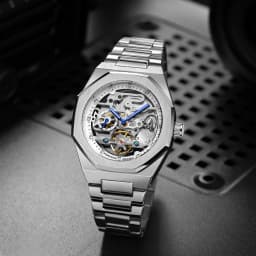 Forsining Business Mechanical Watch for Men Fashion Tourbillon Skeleton Mens Watches Top Brand Luxury Stainless Steel Strap Wristwatches