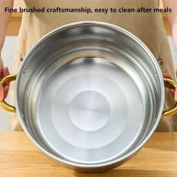TAIMASI [10pcs Stainless Steel Pot Set] 10pcs Stainless Steel Pot Set, Multi-Size Cooking Pots With 5 POTS + 5 LIDS | Deep Stock Pot, Suitable For Home And Restaurant Cooking, Soups, Hot Pots, Noodles, Pasta, Seafood Soups Christmas Thanksgiving Kitchen